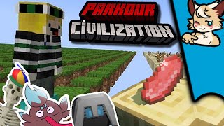 Weebwulf and Friends  Parkour Civilization Reaction Would you jump for the Beef [upl. by Eirrek]