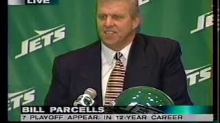 NY Jets Press Conference Announcing Bill Parcells As Head Coach 1997 [upl. by Aryc]