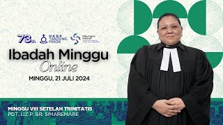 Ibadah Minggu Online • Minggu 21 Juli 2024 • HKBP Ressort Tanjung Priok [upl. by Obel]