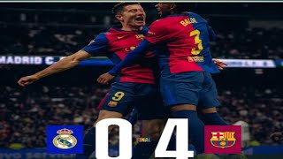 Real Madrid vs Barcelona 04 All Goals amp Highlights El Clasico 20242025 treanding FCBarcelona [upl. by Ona569]