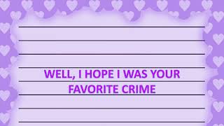 Olivia Rodrigo  favorite crime Karaoke [upl. by Chev]