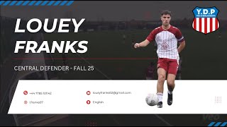 Louey Franks  Central Defender  Fall 25 [upl. by Nairb]