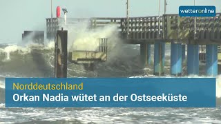 Sturmflut an der Ostsee nach Sturm NADIA [upl. by Ziguard]