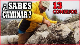 ✅ 13 CONSEJOS para CAMINAR en SENDERISMO TREKKING Y MONTAÑISMO [upl. by Coreen]