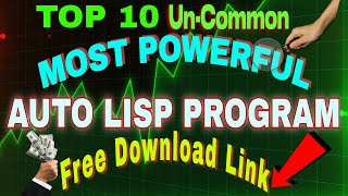 TOP 10 POWERFUL UNCOMMON LISP FILE DOWNLOAD autolisp lisp [upl. by Favrot809]