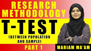 T Test  Research Methodology  Hypothesis Testting ttest [upl. by Lumpkin402]