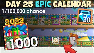 Giant Eye Head with ONLY 1000 Winterfest 2022 Calendars I GOT EPIC PRIZE  GrowTopia [upl. by Elisabetta]