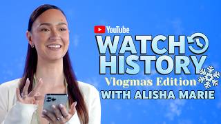 AlishaMarie talks Vlogmas DIY fails and her most viral video  YouTube Watch History [upl. by Elatia643]