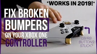 How to Fix amp Replace a Broken Bumper on an Xbox One Controller  RB  LB Button DIY Fix [upl. by Urbannal]