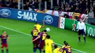 Arsenal vs Barcelona  08032011  11  Own Goal  Busquets [upl. by Aicirt]