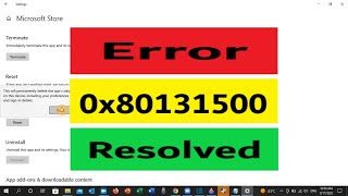 How to Fix Windows Store Error 0x80131500 6 fixes [upl. by Clinton]