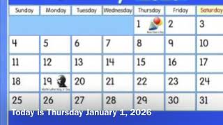 Starfall Calendar January 1 2026 on Starfall App [upl. by Adlev443]