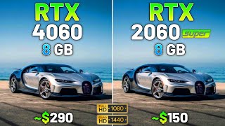 RTX 4060 vs RTX 2060 SUPER  Test in 24 Games in 2024 [upl. by Elfie]