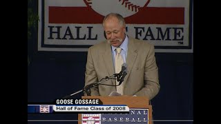 Rich Goose Gossages Baseball Hall of Fame Speech  July 27 2008 [upl. by Connie]