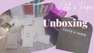 Cloth and Paper Unboxing February 2024 [upl. by Ivzt650]