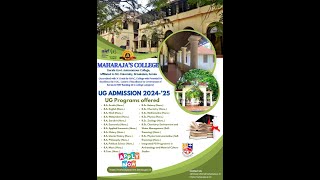 Maharajas College UG Admission 2024  FYUGP 2024 [upl. by Dav460]