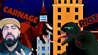 CARNAGE vs RIOT the Symbiote Battle [upl. by Anaid]