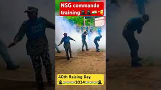 40th raising day 2024 NSG training  commando training Army training nsgrohit11 follow IG🥷 [upl. by Lydell]