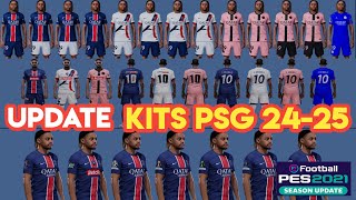 PES 2021 New Kits Pack Paris SaintGermain 20242025 [upl. by Zeph]