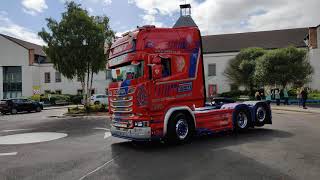 Stuart Nicol Transport convoy at Wishaw General hospital [upl. by Schweiker827]