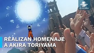 Realizan quotúltima Genkidamaquot en Zócalo de CDMX en honor a Akira Toriyama [upl. by Dub]