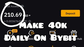 How to make 40k daily on bybit without trading crypto [upl. by Jarret442]