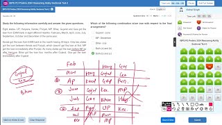 ibps po mock Reasoning tricks sbi po  All banking exam guidely mock test [upl. by Latimore]