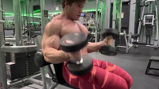 Seated dumbbell curls [upl. by Hansen]