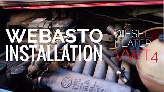 INSTALL WEBASTO ON VW T4  INSTALLARE WEBASTO SU TRANSPORTER T4 [upl. by Kosey]