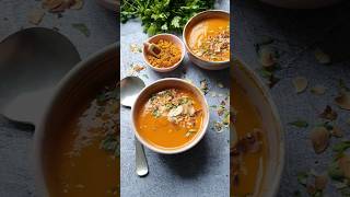 Easy Vegan Carrot Soup Recipe 🥕🥕🥕 [upl. by Airdnaxila749]