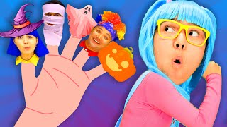 Halloween Finger Family  Nursery Rhymes amp Kids Songs  Hihi Haha [upl. by Dupre]