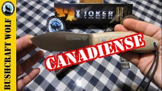 Cuchillo Bushcraft Canadiense Joker Canadiense  Cuchillo Bushcraft Tipico Pueblos Del Canada [upl. by Naji]