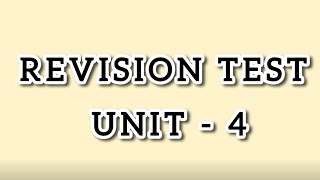 CLASS 12 REVISION TEST4 [upl. by Seve]