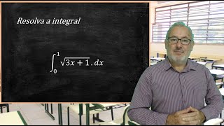 INTEGRAL POR SUBSTITUIÇÃO SIMPLES COM MUDANÇA NOS LIMITES DE INTEGRAÇÃOprofessorluizmaggi [upl. by Tihor]