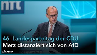 Friedrich Merz CDU Parteivorsitzender auf dem Landesparteitag in NRW [upl. by Meluhs]