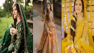 Mehndi dress design bride 2024 Beautiful ideas design latest dress design Slz shanaban liauqat [upl. by Atinel692]