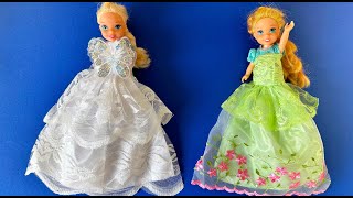 Elsa and Anna toddlers fashion contest with Barbie [upl. by Htebilil]