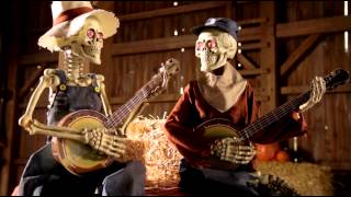 Dueling Animated Banjo Skeletons  Grandin Road [upl. by Atinhoj]