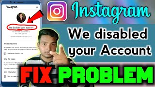 We disabled your account instagram  How to fix we disabled your account in instagram [upl. by Ahtenek]