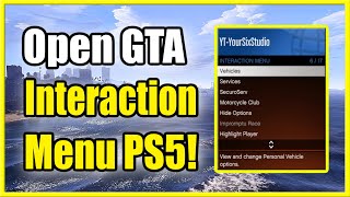 How to Open Interaction Menu GTA 5 online on PS5 amp PS4 Fast Method [upl. by Scever737]