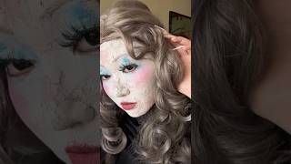 Old doll make up makeup halloween halloween2024 halloweencostume makeuptutorial [upl. by Hultin251]