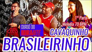 PRIMEIRA PARTE DE BRASILEIRINHO NO CAVAQUINHO  TREINO A 70 BPM  aulacavaquinho auladecavaco [upl. by Bevus541]