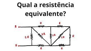 Qual a resistência equivalente do circuito  Física ENEM [upl. by Ardnaxila]