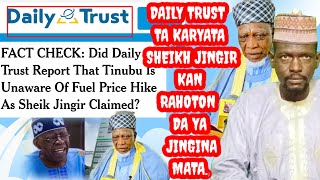 Rikicin sheikh jingir da yan jarida nazari kan karyatashi da daily trust tayi [upl. by Cloutman]