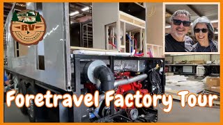 FORETRAVEL FACTORY TOUR  Custom Made Diesel Pusher [upl. by Luann954]