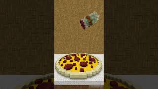 Pizza in minecraft animation minecraftanimation minecraft blockmotion stopmotion animation [upl. by Hareemas]