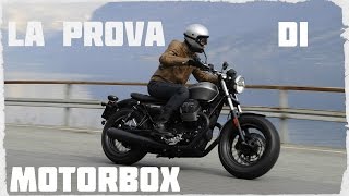 Moto Guzzi V9 Bobber e Roamer la prova di MotorBox [upl. by Ahsimik]