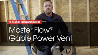 HowTo Install Master Flow Power Attic Vent  Gable Mount  GAF Roofing [upl. by Sirac565]