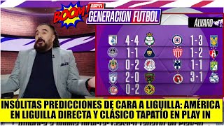 ÁLVARO ENCIENDE PRONÓSTICOS América en LIGUILLA DIRECTA y Clásico Tapatío en PLAY IN  Generación F [upl. by Hairas]