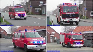 LF 86  MTF Feuerwehr Ostgroßefehn  RWK amp MTF Feuerwehr Wiesmoor  ELW 1 Feuerwehr Akelsbarg [upl. by Led349]